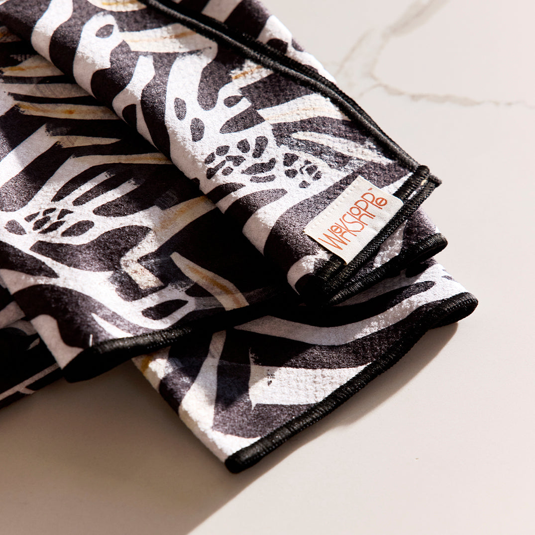 Mod Floral Tile Microfiber Towel