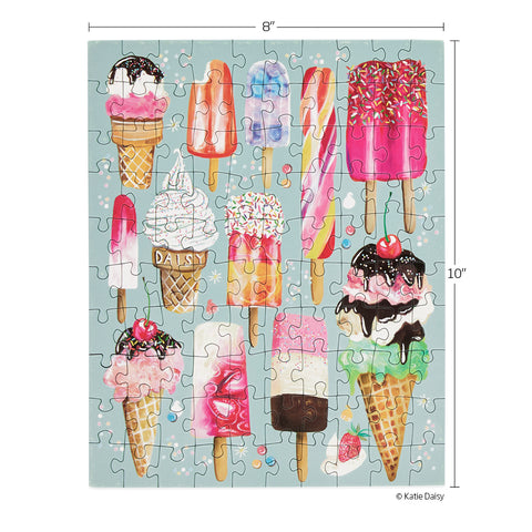 Ice Cream & Pops 100 Piece Puzzle Snax, ice cream puzzle, popsicles, sweet treats, puzzle for kids