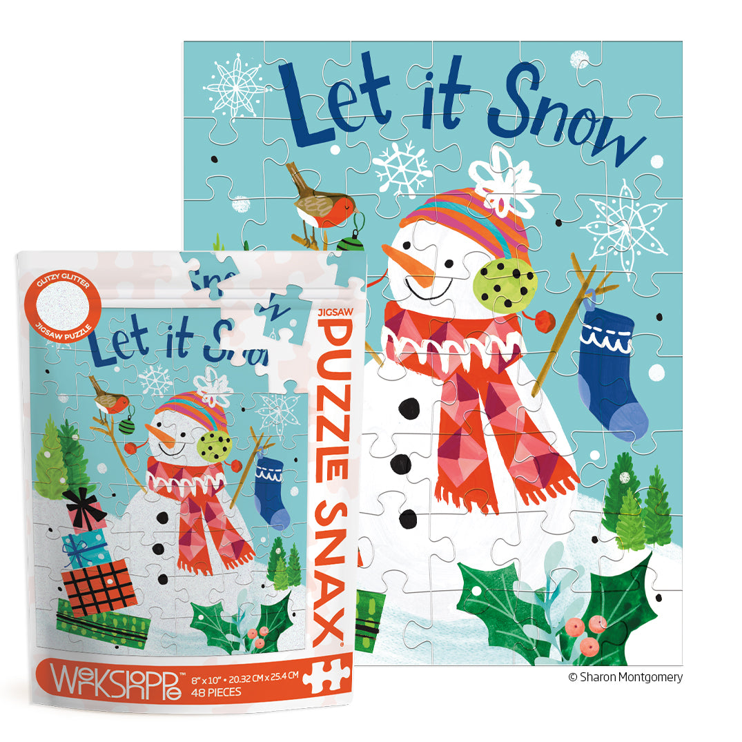 Let it Snow 48 Piece Holiday Jigsaw Puzzle– WerkShoppe