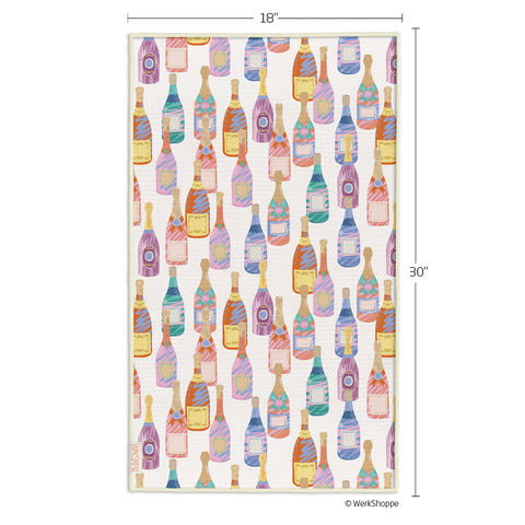 Champs & Coupes Microfiber Kitchen Towel,  Reversible Microfiber Kitchen Towel, optimized waffle weave, eco-friendly kitchen towels, 