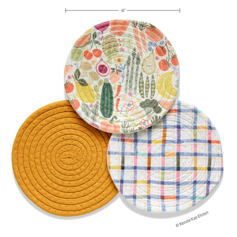 Farm Stand Cotton Kitchen Trivets