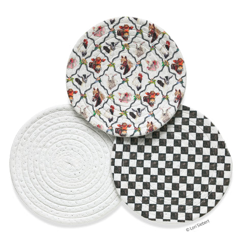 At The Farm Cotton Kitchen Trivets