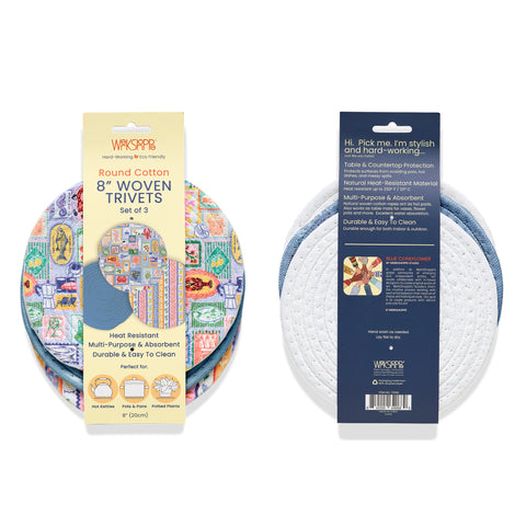 Mediterranean Summer Cotton Kitchen Trivets