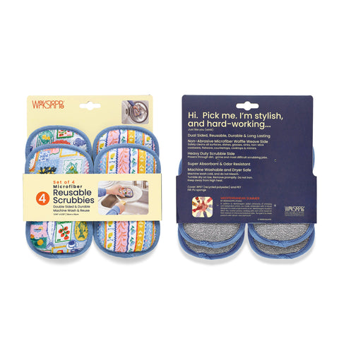 Mediterranean Summer Microfiber Scrubbie Set
