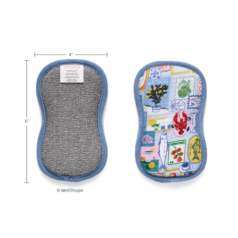 Mediterranean Summer Microfiber Scrubbie Set