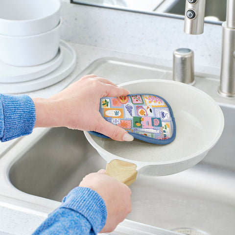 Mediterranean Summer Microfiber Scrubbie Set