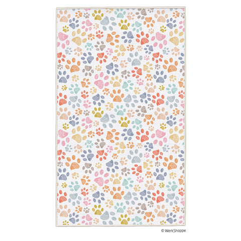 Paw Prints Pet Drying Microfiber Towel