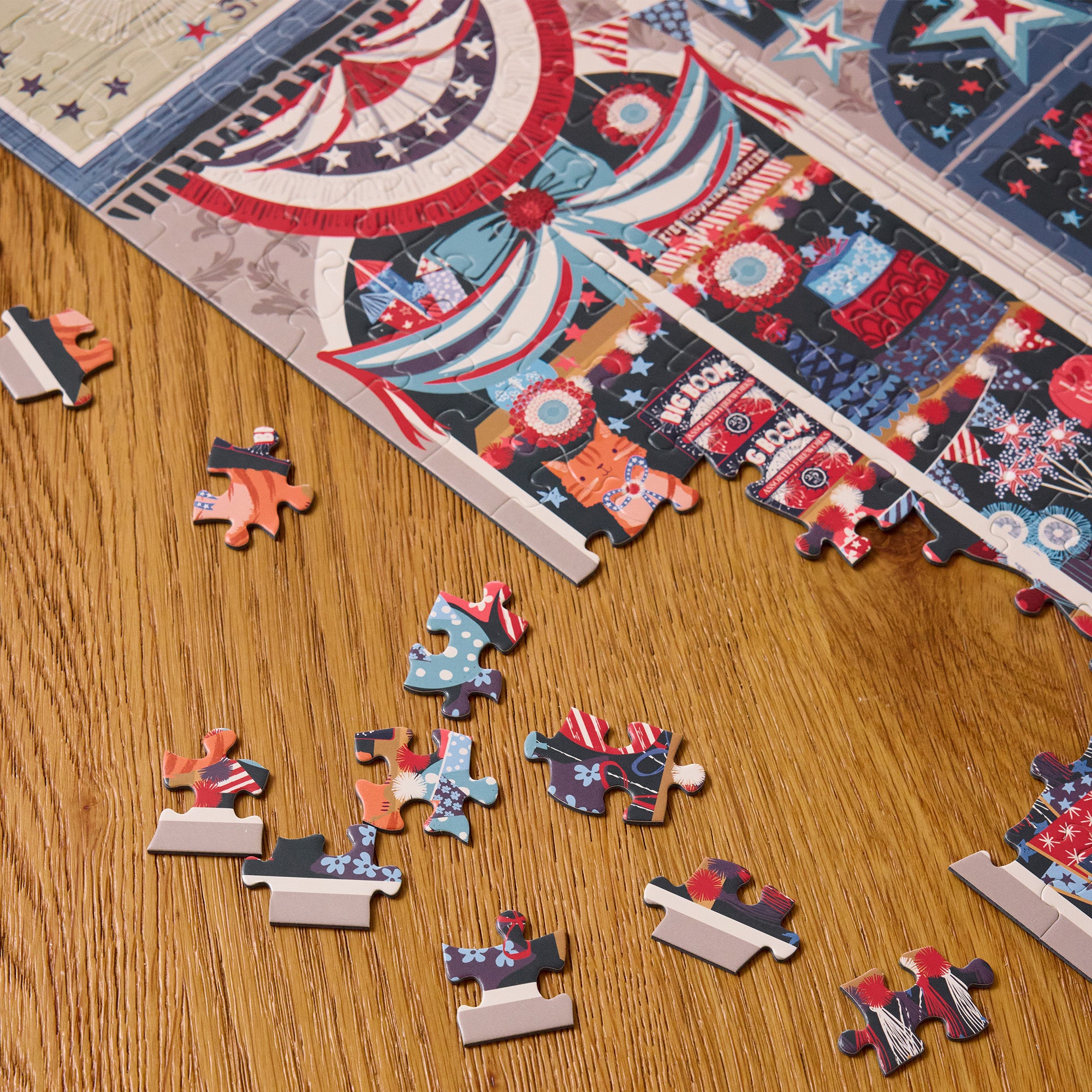 Flags & Fireworks 500 Piece Puzzle