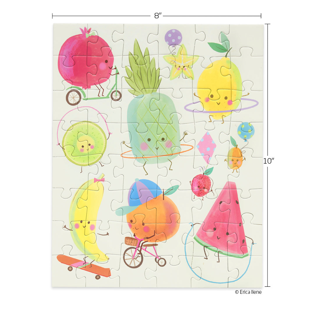 Fruity Fun 48 Piece Puzzle Snax, jigsaw puzzles for kids, puzzle snax for kids, childrens puzzles, cool jigsaw puzzles, fun puzzles by WerkShoppe