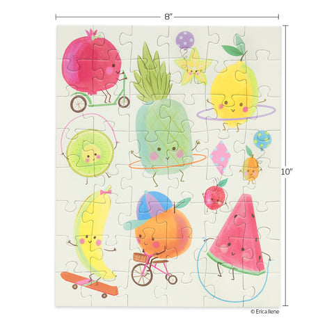 Fruity Fun 48 Piece Puzzle Snax, jigsaw puzzles for kids, puzzle snax for kids, childrens puzzles, cool jigsaw puzzles, fun puzzles by WerkShoppe