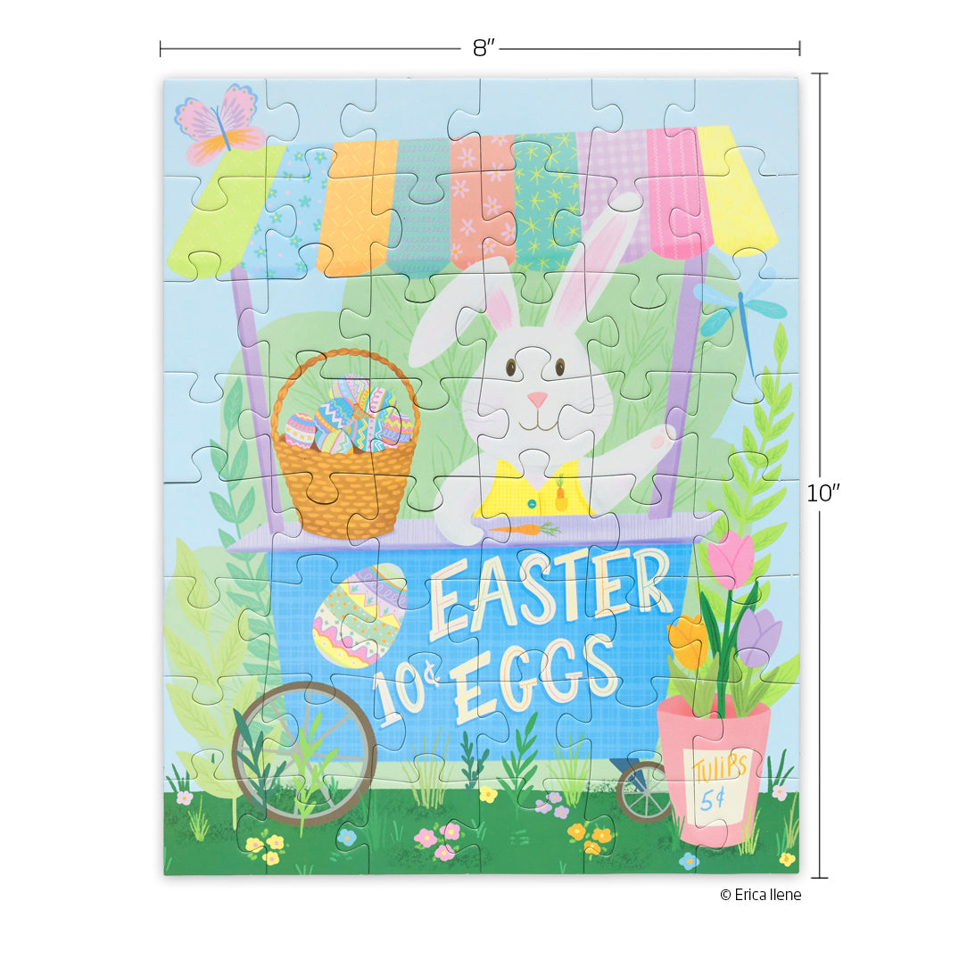 Easter Egg Cart 48 Piece Puzzle Snax, easter themed kids puzzle, jigsaw puzzles for kids, puzzle snax for kids, childrens puzzles, cool jigsaw puzzles, fun puzzles, easter basket gift for kids, interactive kids puzzle