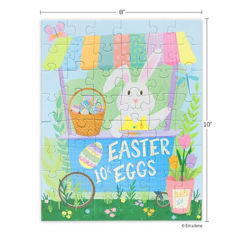 Easter Egg Cart 48 Piece Puzzle Snax, easter themed kids puzzle, jigsaw puzzles for kids, puzzle snax for kids, childrens puzzles, cool jigsaw puzzles, fun puzzles, easter basket gift for kids, interactive kids puzzle
