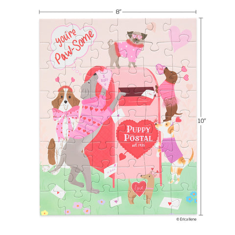 You're Paw-some 48 Piece Puzzle Snax, valentines day puzzle, gift for animal lovers, jigsaw puzzles for kids, puzzle snax for kids, childrens puzzles, cool jigsaw puzzles, fun puzzles