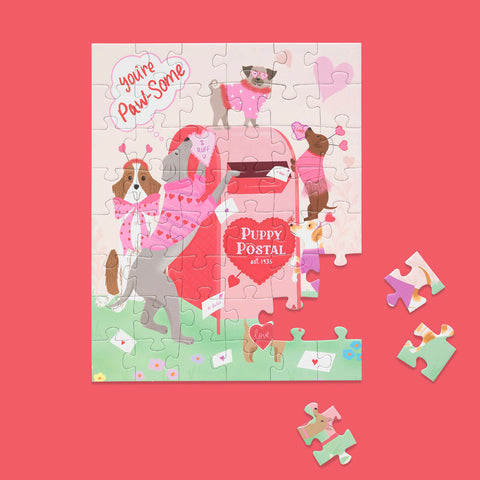 You're Paw-some 48 Piece Puzzle Snax, valentines day puzzle, gift for animal lovers, jigsaw puzzles for kids, puzzle snax for kids, childrens puzzles, cool jigsaw puzzles, fun puzzles