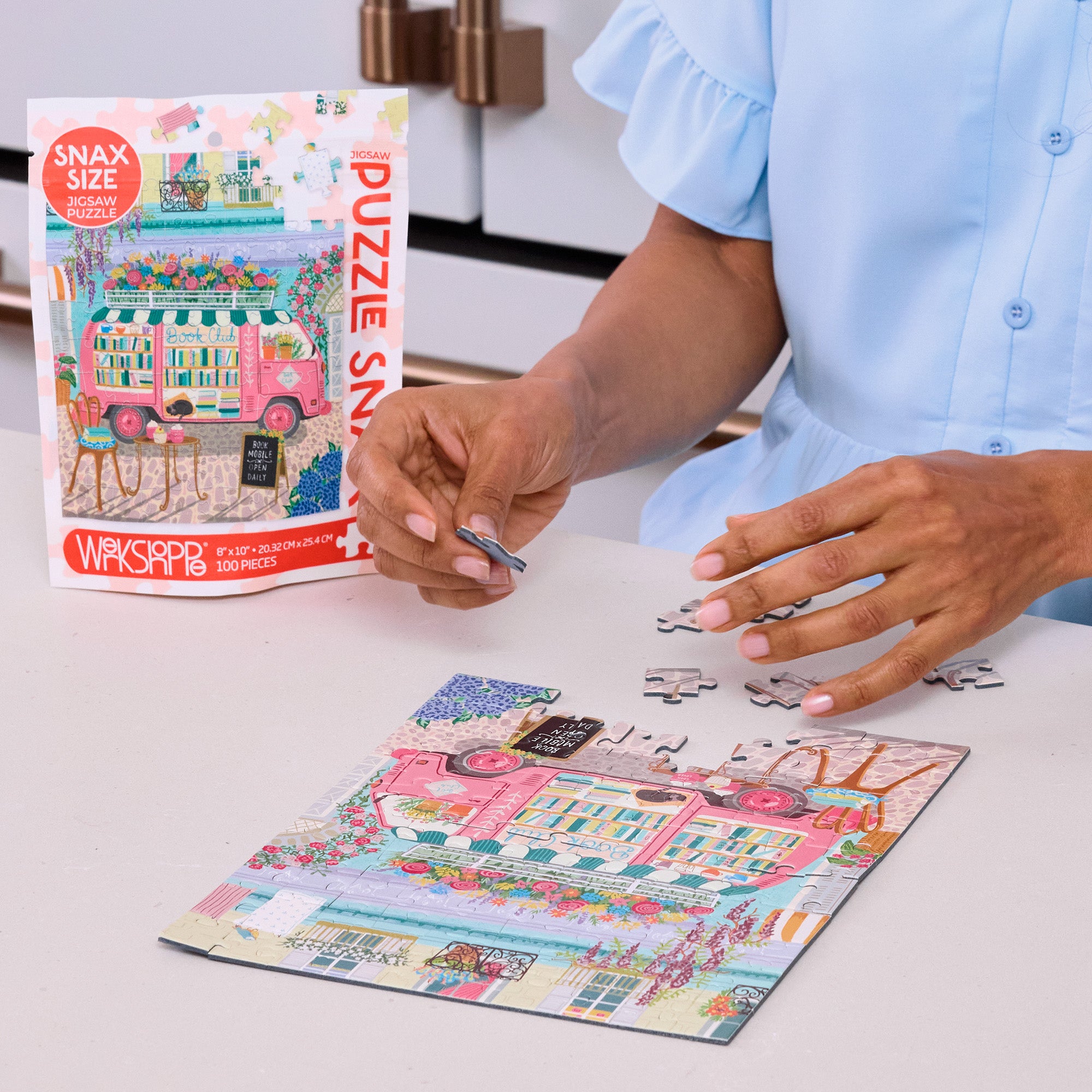 Mobile Book Club 100 Piece Puzzle Snax