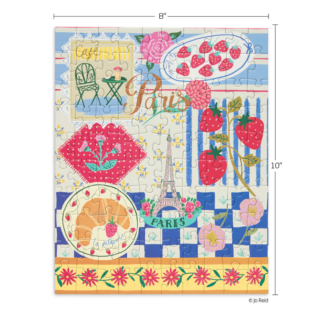 Paris Cafe 100 Piece Puzzle Snax, jigsaw puzzles for kids, puzzle snax for kids, childrens puzzles, cool jigsaw puzzles, fun puzzles, gifts for kids