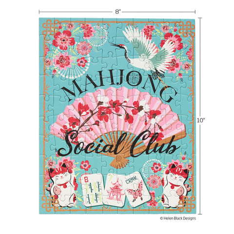 Mahjong Social Club 100 Piece Puzzle Snax, jigsaw puzzles for kids, puzzle snax for kids, childrens puzzles, cool jigsaw puzzles, fun puzzles