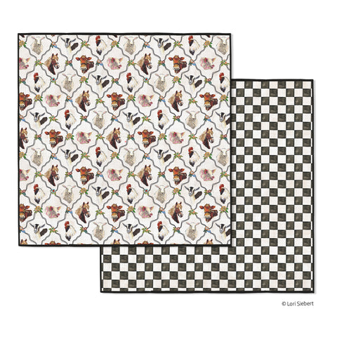 At the Farm Microfiber Dishcloths, Non-Abrasive All-Purpose Microfiber, High Performance Waffle Weave, Eco-friendly WerkShoppe Kitchen Towels, Set of 2 dish cloths, 
