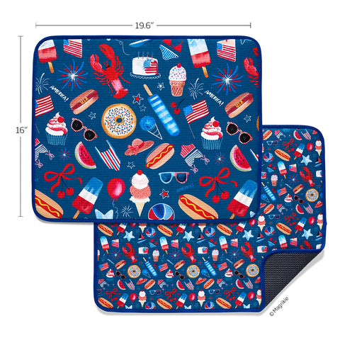 Summer Favorites Microfiber Dish Mat