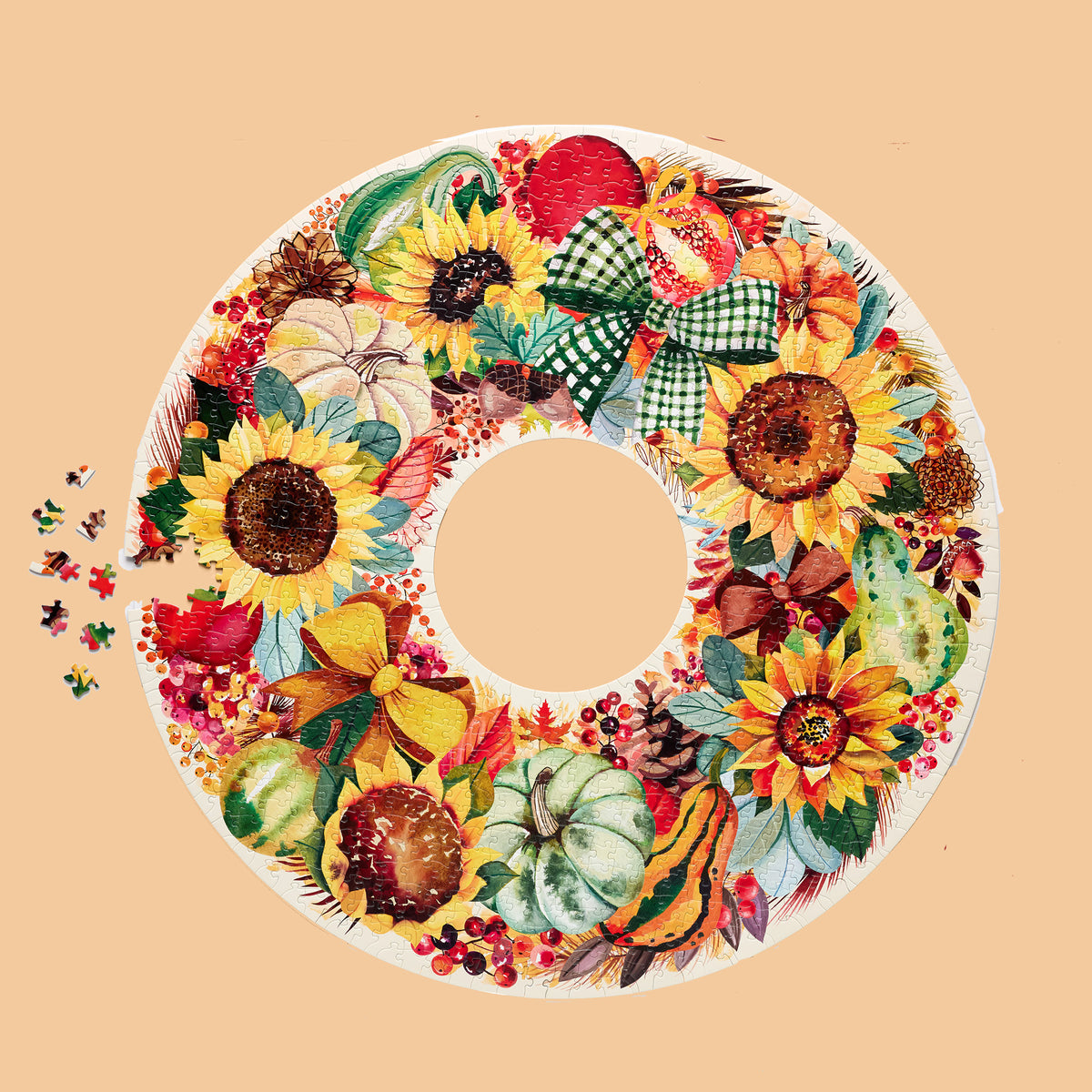 Harvest Wreath 1000 Piece Puzzle
