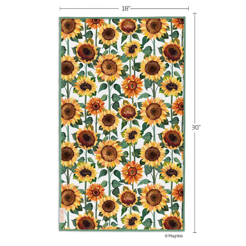 Sunflower Check Microfiber Towel
