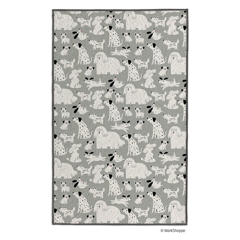 Gray & Black Dogs Pet Drying Towel, large towel for dogs and cats