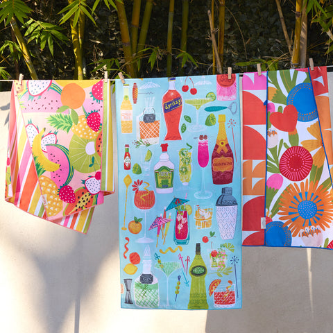 Squeeze The Day Microfiber Beach and Pool Towel