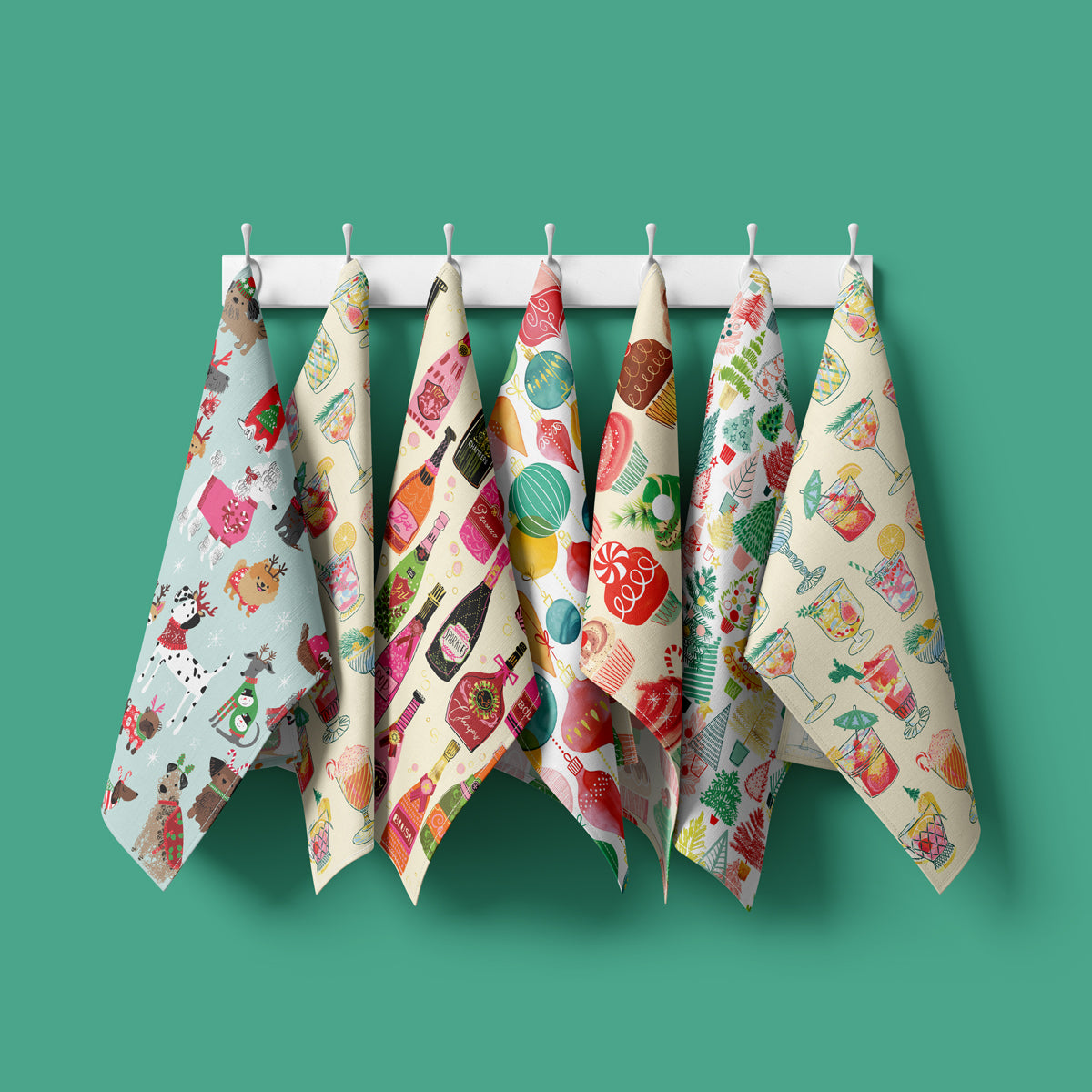 Tinsel All The Way | Holiday Cotton Tea Towel