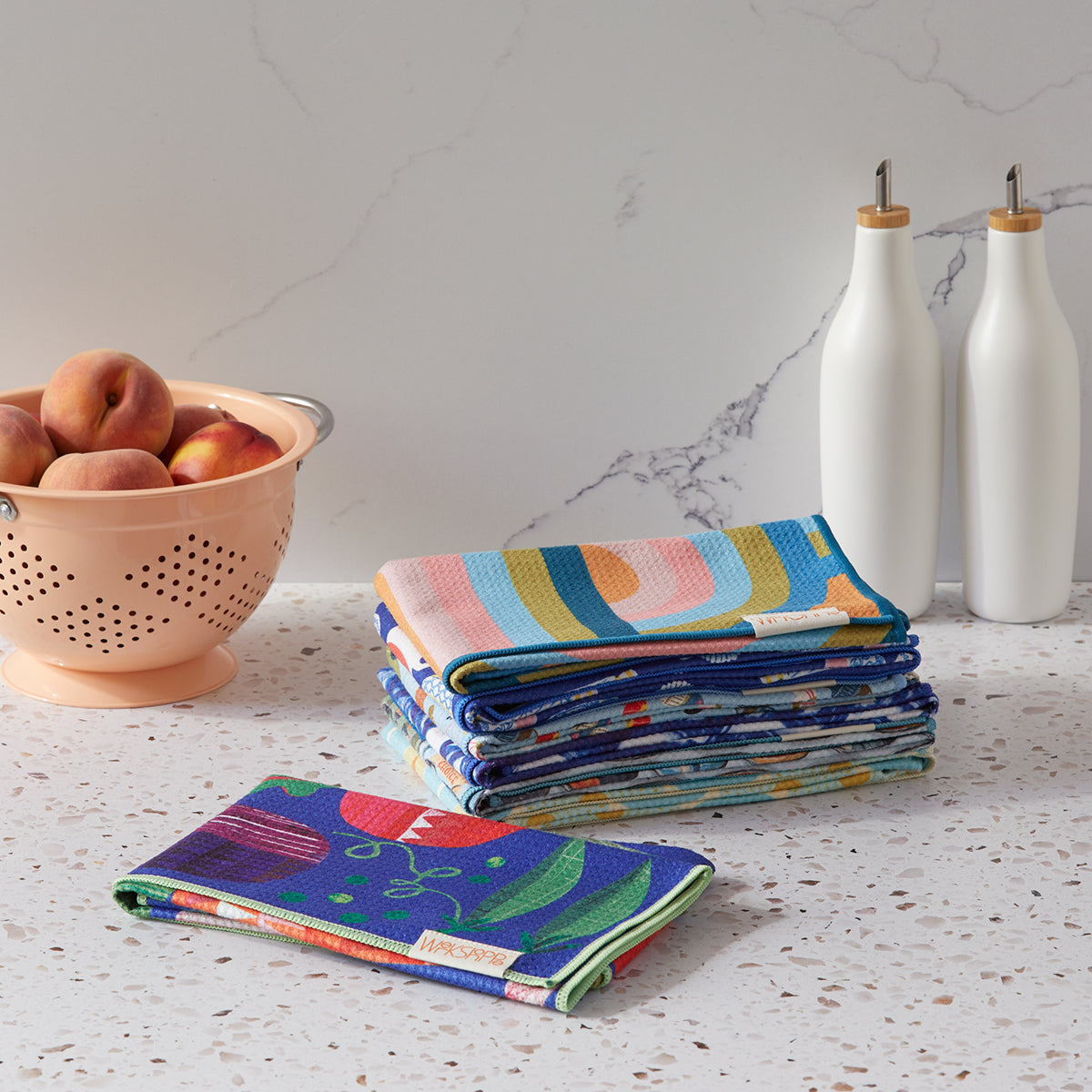Art by Emily Taylor, vintage glass microfiber towel, best kitchen towels, artist designed kitchen towels 