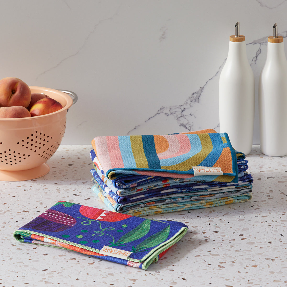 Indigo Lattice Microfiber Towel