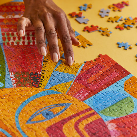 Brand New Day 1000 Piece Jigsaw Puzzle, puzzle lovers, 100% recycled & non-toxic, puzzle gifts, artist designed, sunburst