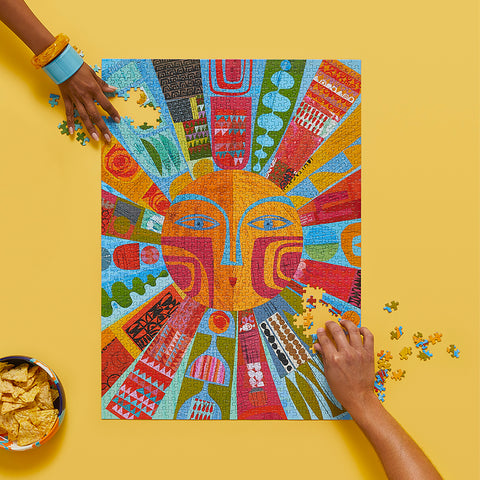 Brand New Day 1000 Piece Jigsaw Puzzle, puzzle lovers, 100% recycled & non-toxic, puzzle gifts, artist designed, sunburst