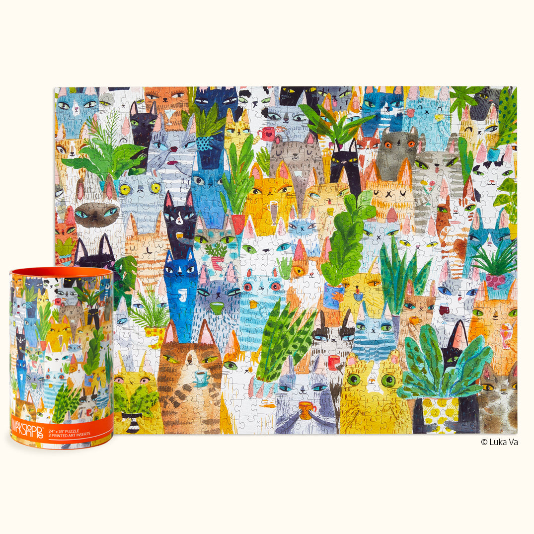 Cat Plant Exchange | 500 Piece Puzzle