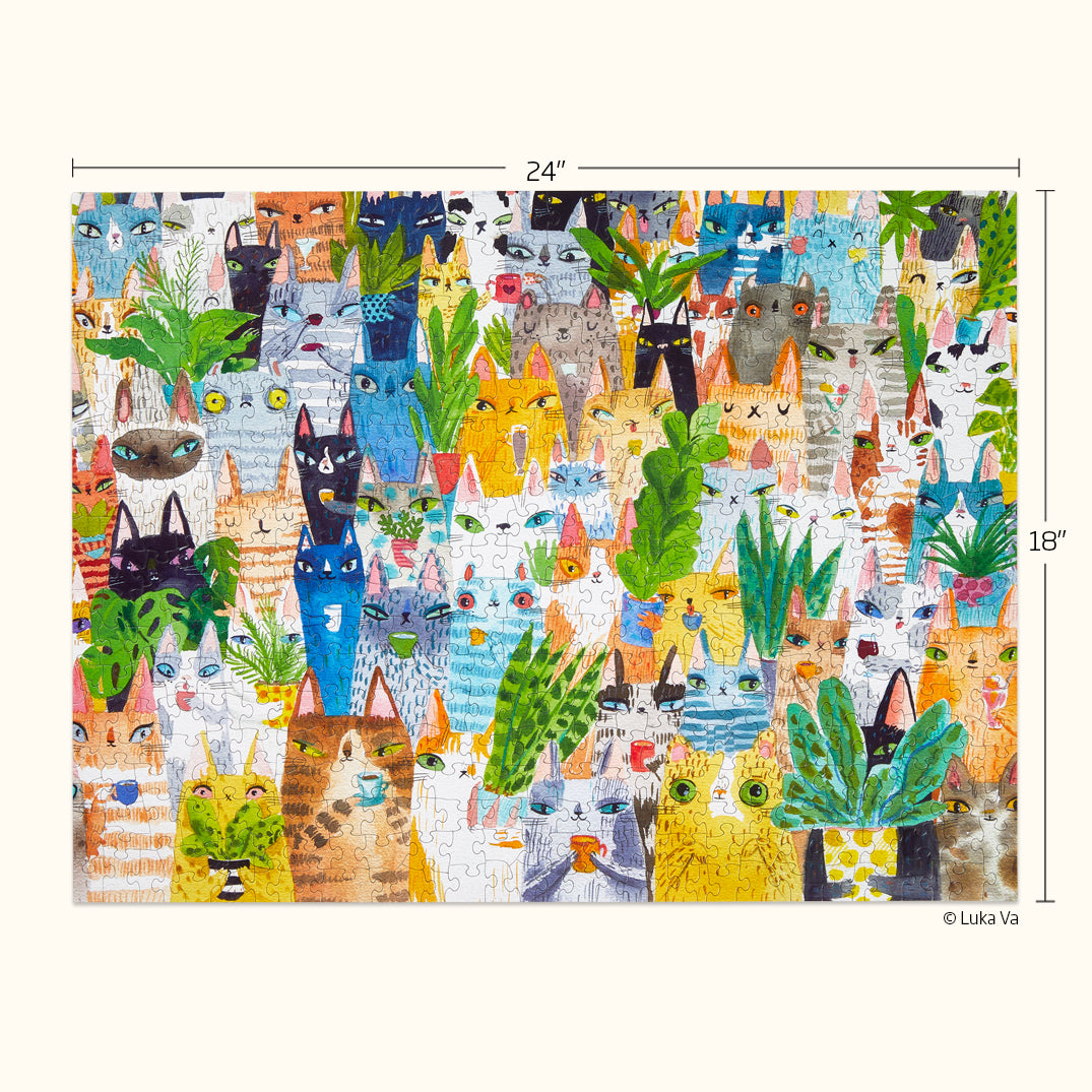 Cat Plant Exchange | 500 Piece Puzzle