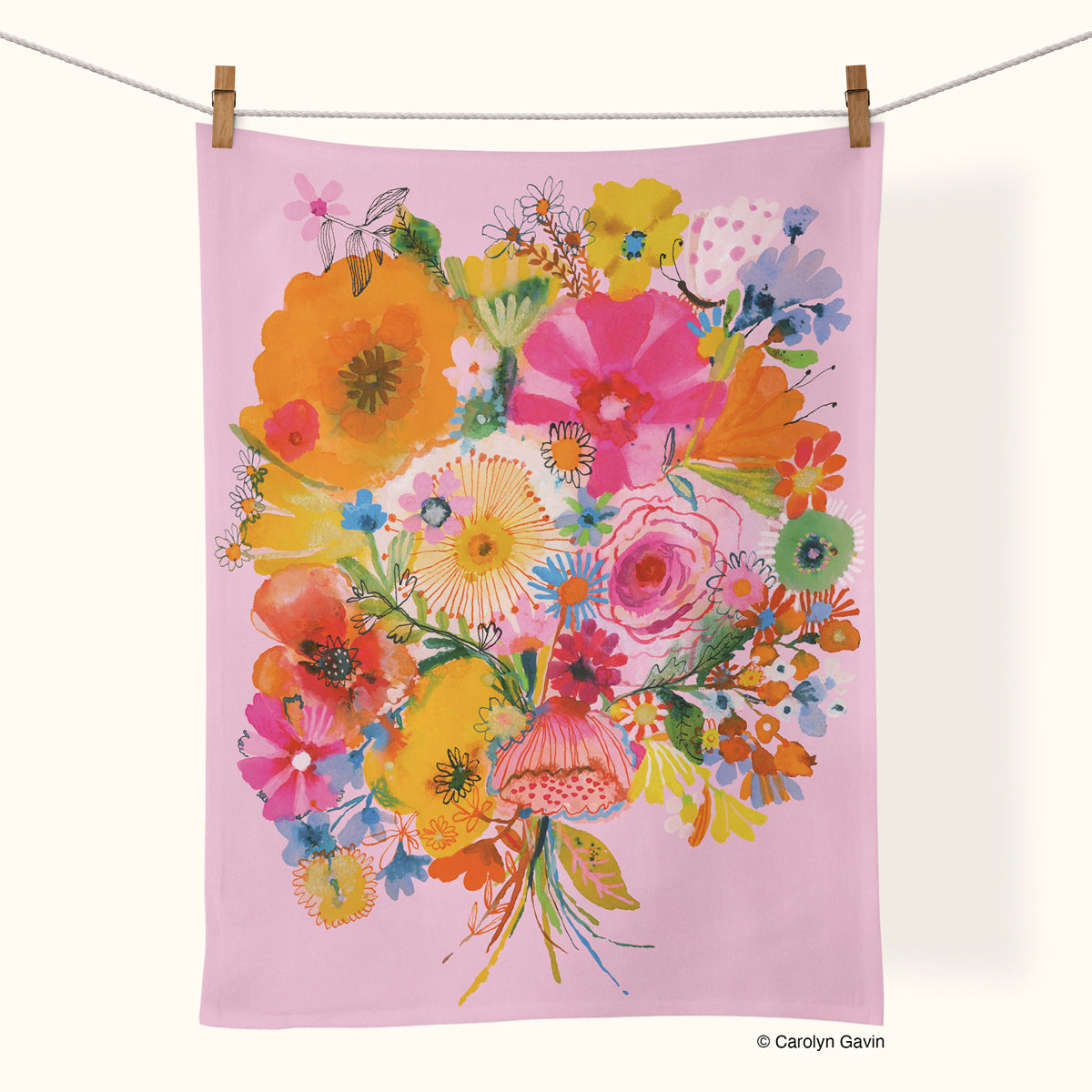Floral Blush | Cotton Tea Towel