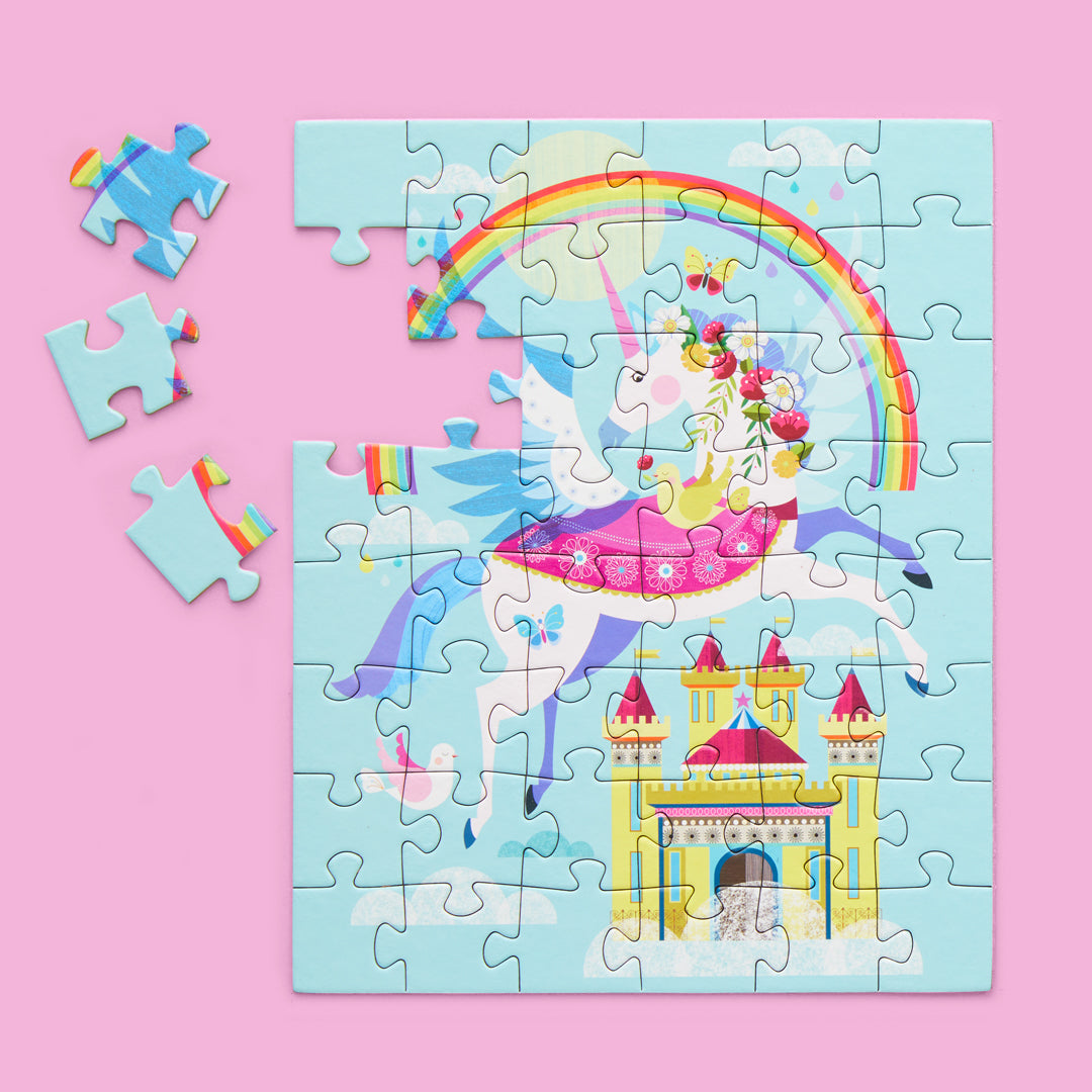 Rainbow Unicorn | 48 Piece Jigsaw Puzzle