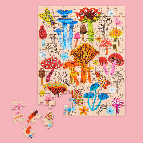 Mushroom Patch 100 Piece Jigsaw Puzzle